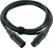 Cordial CPM 2,5 FM-FLEX микрофонный кабель XLR female/XLR male, разъемы Neutrik, 2,5 м, черный